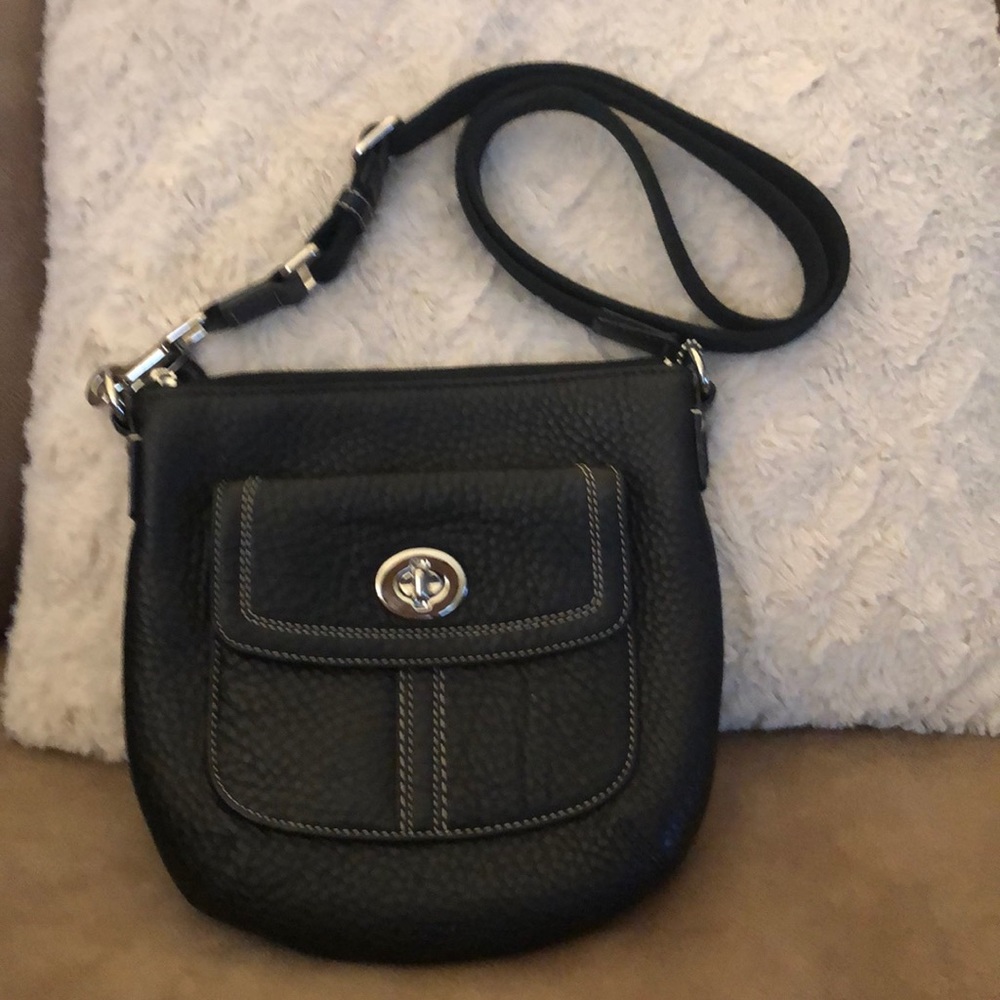 Coach Leather Black Crossbody/Shoulder Purse